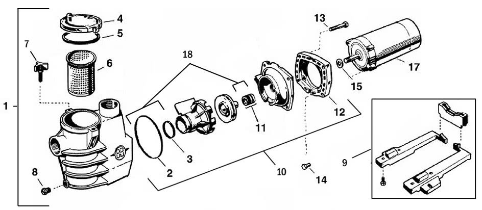 Hayward SPX2700M Basket-Strainer for Max-Flo II Pumps