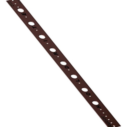 Holdrite HR10126 Bonded Steel Flat Bracket For 1/2 Inch CTS Pipe, 26 Inch, Copper Plated