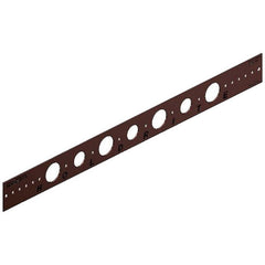 Holdrite HR10226 Bonded Steel Flat Bracket For 3/4 to 1 inch CTS Pipe, 26 inch, Copper Plated