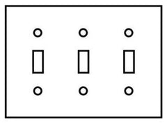 Hubbell Wiring Device-Kellems P3W Wallplate Power 3 Gang