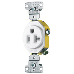 Hubbell Wiring Device-Kellems RR201W Single Receptacle 20A 125V