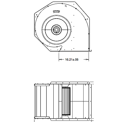 Trane HUS04190 Blower Housing with Wheel