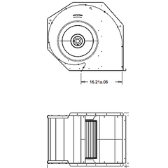 Trane HUS04190 Blower Housing with Wheel