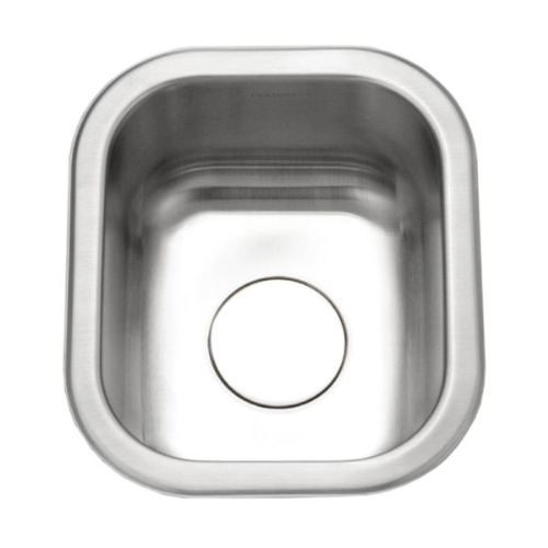 Hamat USA ASP-1315B-1 Hamat Aspect 13 inch x 15 inch Small Bowl Bar/Prep Sink Less Strainer, Undermount, Stainless Steel