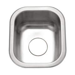 Hamat USA ASP-1315B-1 Hamat Aspect 13 inch x 15 inch Small Bowl Bar/Prep Sink Less Strainer, Undermount, Stainless Steel