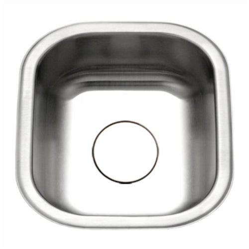 Hamat USA ASP-1718B-1 Hamat 17 Inch x 18 Inch Square Bowl Bar/Prep Sink Less Strainer Undermount Stainless Steel