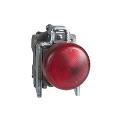 Schneider Electric XB4BVB4 Square D 22 mm 24 VAC/VDC 18 mA Red Round Illuminated Pilot Light with LED