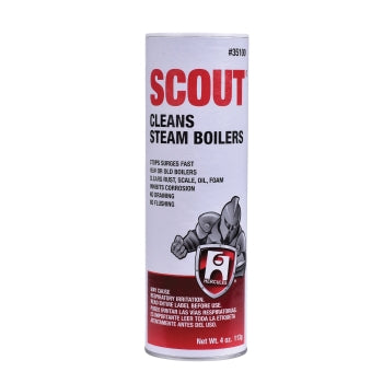 Oatey 35-100 Boiler Cleaner, 4 oz Clear Liquid Hercules Scout Steam 35100