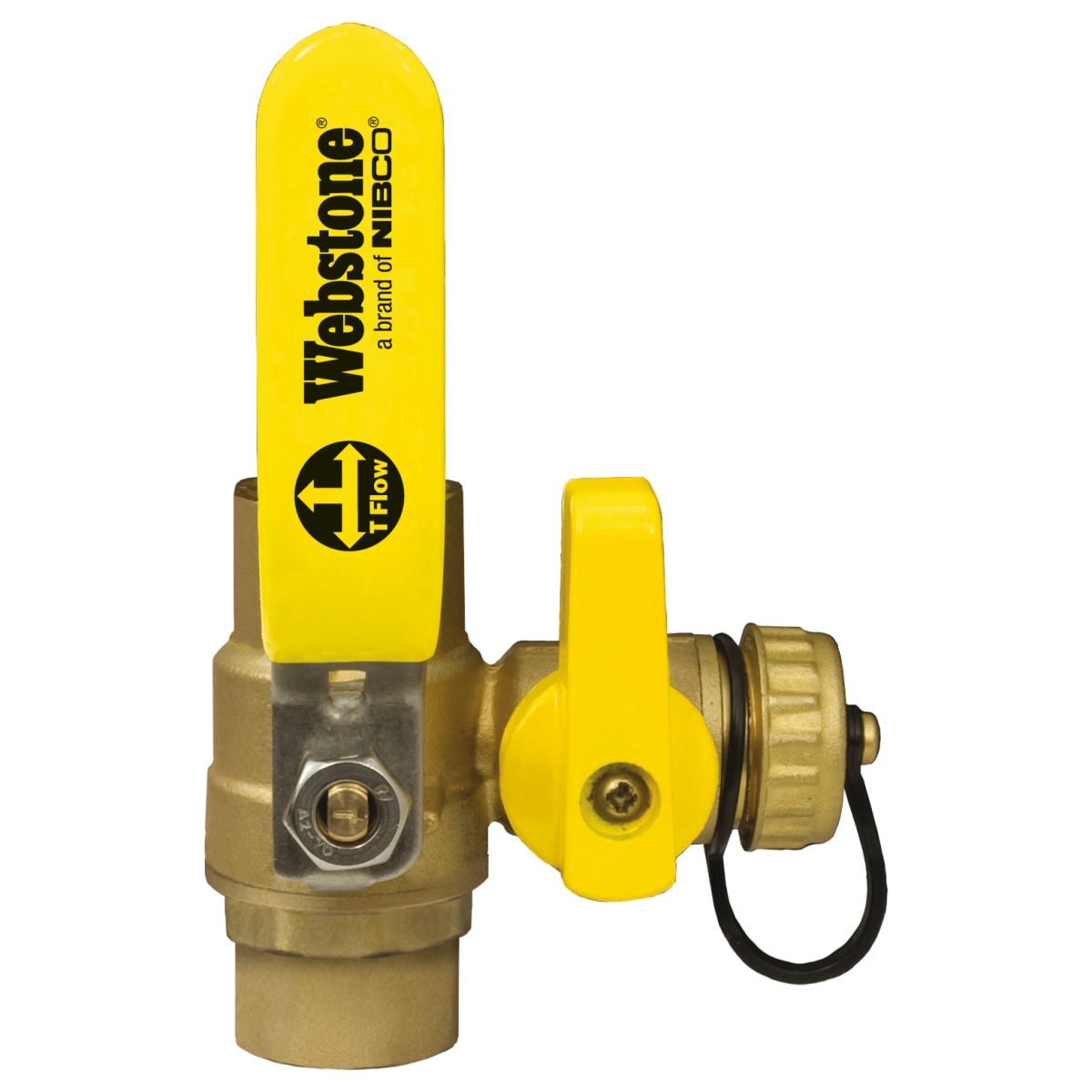 Webstone H-50612 1/2 SWT Non-Potable Pro-Pal Ball Drain Full Port Forged Brass Ball Valve