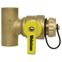 Webstone H-50672W 1/2 SWT Lead-Free Pro-Pal T-Drain Full Port Forged Brass Fitting Replacement MPN