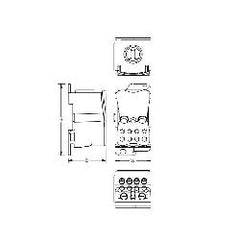 nVent 569050 UD400A ERICO DISTRIBUTION BLOCK DIN MOUNT 1POLE GANGABLE 335AMP 600V