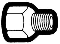 Holyoke Fittings 448-86 Reducing Male Adapter Fitting 1/2 Inch x 3/8 Inch