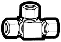 Holyoke Fittings 64-5 Tee Fitting 5/16 Inch x 5/16 Inch x 5/16 Inch