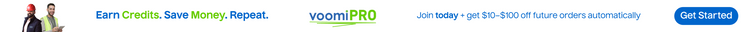 VoomiPRO Earn Credits. Save Money. Repeat.