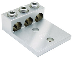 Burndy K3A26U2N Aluminum Universal Terminal, 3 Conductor, 1/2 Stud, 1.75 Stud Hole Spacing