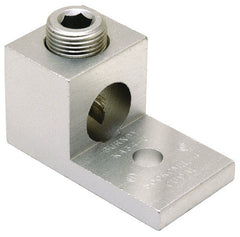 BURNDY KA29U Aluminum Universal Terminal, 1 Hole, 6 AWG (Str)-250 kcmil, 5/16 Stud, 1 Screw, Al/Cu Rated