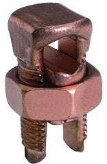 BURNDY KS17 Copper Split Bolt, Cu: 8 AWG (Str)-6 AWG (Sol) (Run & Tap),Length:1.14.