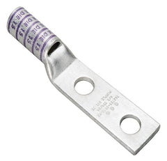 Hubbell YAZ4C2N YAZ-2N 2-Hole Compression Lug With Inspection Window 4 AWG Stranded Copper Conductor