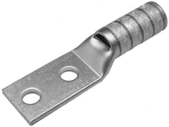 BURNDY YAZV6C2TC14FX Copper Compression Lug 2 Hole w/ Inspection Window 6 Flex 1/4 Stud 5/8 Stud Hole Spacing