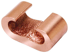 BURNDY YGHC26C26 Copper Compression C Connector, 1 - 2/0 AWG(Str), 3/8 Rod (Run) & 1 - 2/0 AWG(Str) (Tap)