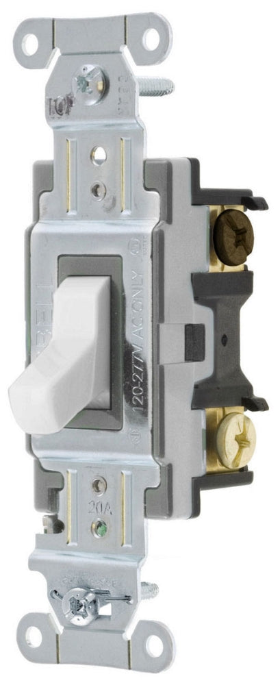 Hubbell CSB420W SWITCH, SPEC, 4W, 20A 120/277V, B+S, WH