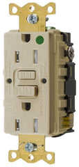 Hubbell GFTWRST82I Wiring Device-Kellems AUTOGUARD Style Line 15A Composite GFCI Receptacle