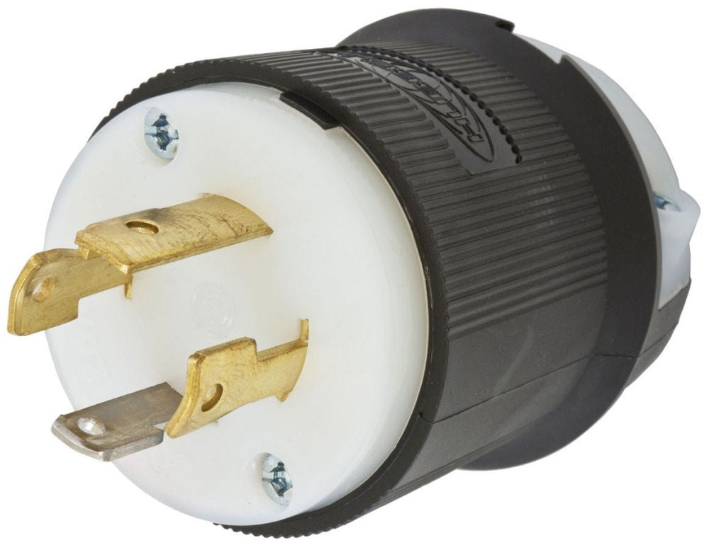 HUBBELL HBL2711ST LKG PLUG, 30A 125/250V, L14-30P, ST 30A LOCKING PLUG