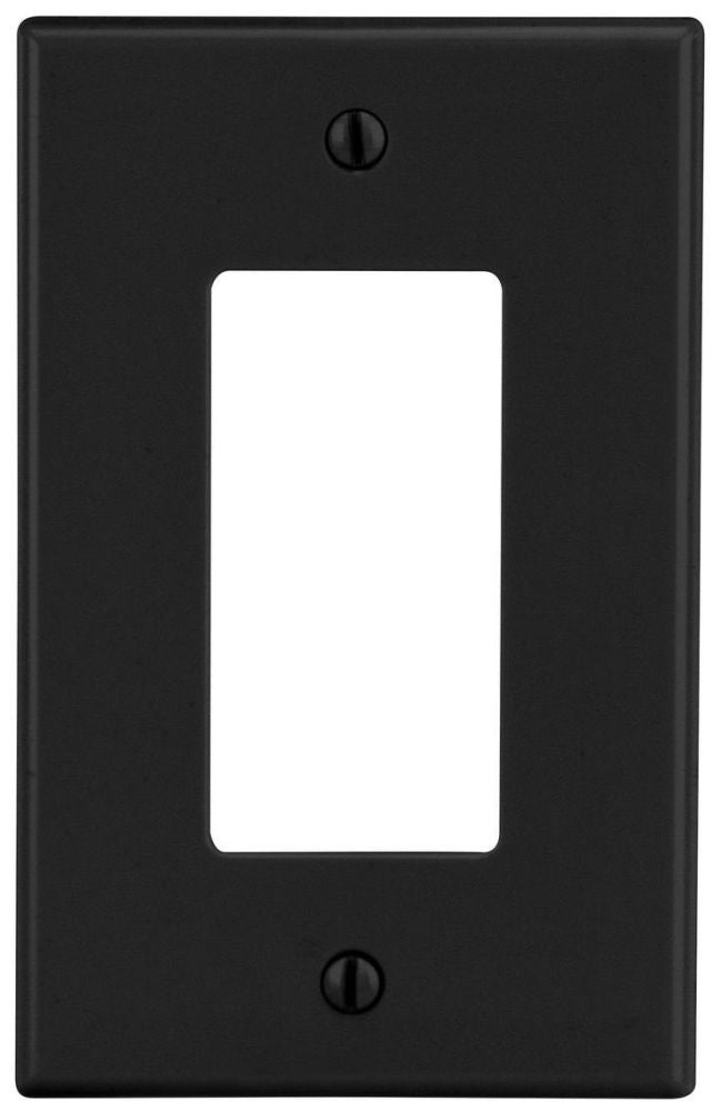 Hubbell P26BK HUBW Wallplate, 1-G, 1) Rect