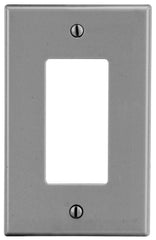 Hubbell P26GY Wallplate 1-G Decorative Gray