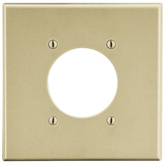 Hubbell P703I Wallplate 2-G 2.15 Opening Ivory