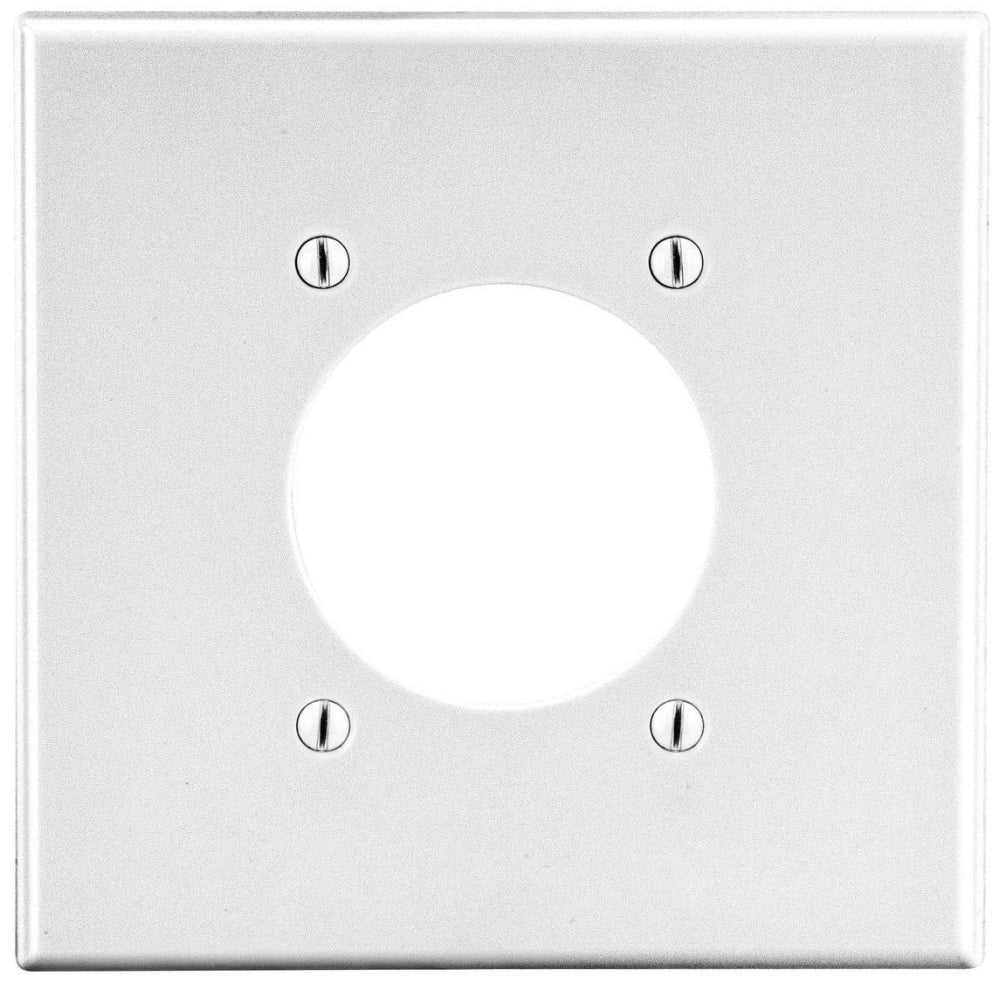 Hubbell P703W Wallplate 2-Gangs 4.63 in L x 4.69 in W