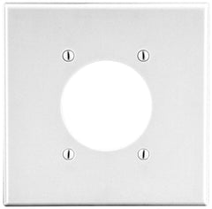 Hubbell P703W Wallplate 2-Gangs 4.63 in L x 4.69 in W