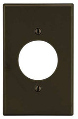 Hubbell P720 Wallplate, 1-G, 1.60 in Opening, Brown