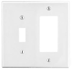 Hubbell PJ126W Wallplate, M-Size, 2-G,