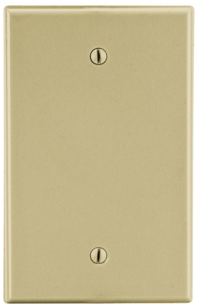 Hubbell PJ13I Wallplate, M-Size, 1-G, Box Mt Blank, Ivory