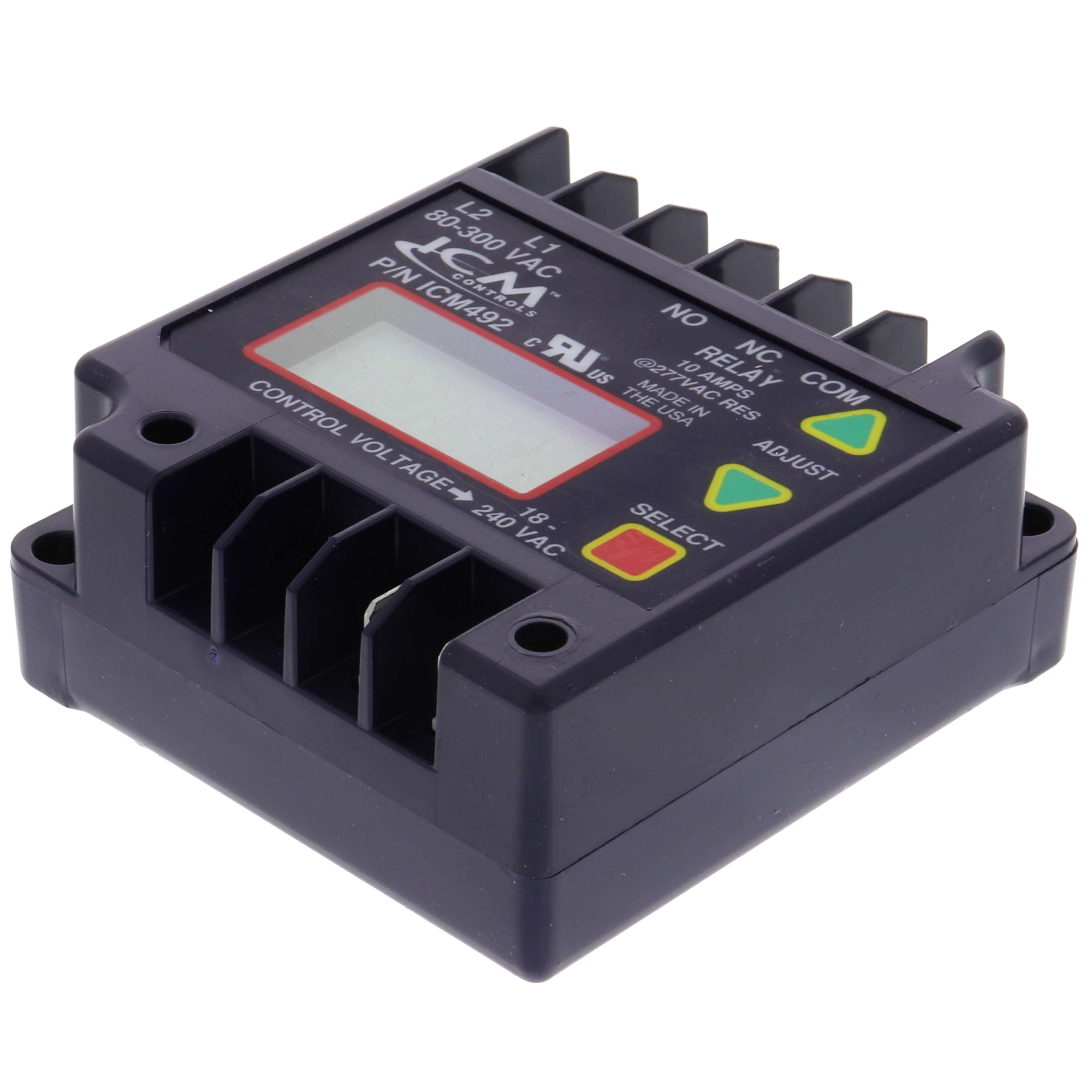 ICM Controls ICM492C-LF 1-Phase Digital Line Voltage Monitor 80-300 VAC  Replacement MPN