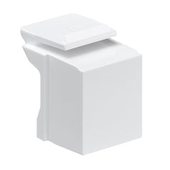 Leviton 41084-BW Blank QuickPort Insert, 10-Pack, White