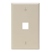 Leviton 41080-1IP Quickport Socket Faceplate 1 Port 2-3/4 inches