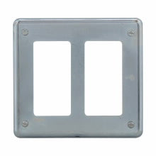 Crouse-Hinds S232GFI GFI Receptacle Cover Sheet Steel Two-Gang