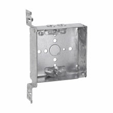 Crouse-Hinds TP449 Square Outlet Box 4 x 4 x 1-1/2 Inch Steel