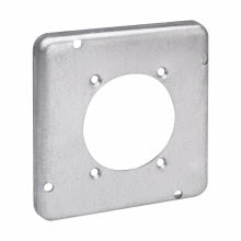 Crouse-Hinds TP734 Square Surface Cover 4-11/16 For One 2.480 Diameter Power Outlet