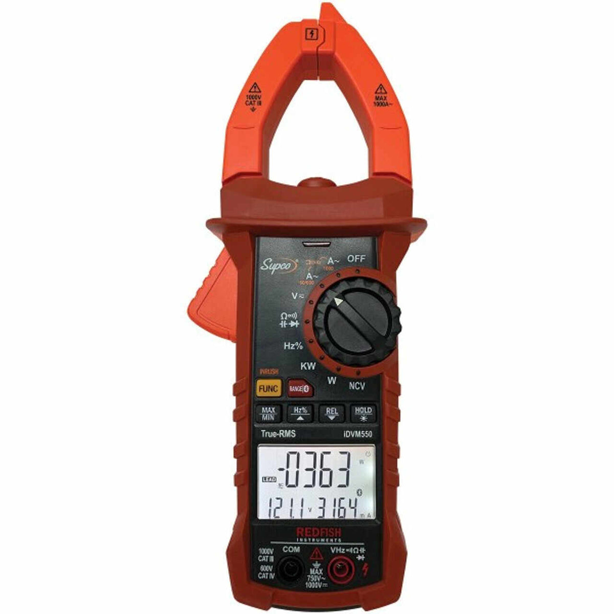 Sealed Unit Parts IDVM550 Digital Clamp-On Meter AC Voltage Ranges: 6V/60V/600V/750V