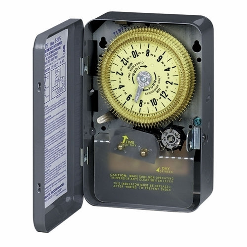 Intermatic T1975 24-Hour Mechanical Time Switch with Skip-A-Day, 125 VAC, SPDT, NEMA 1