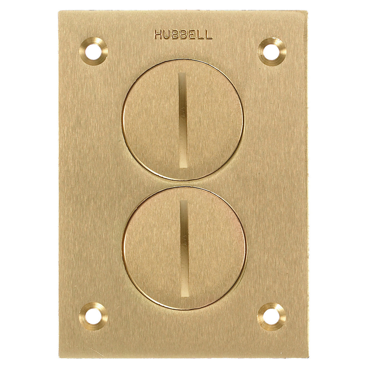 Hubbell S3625 HUB BRASS DUPLEX SCREW COVER