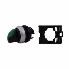 Eaton M22-WLK3-G 22.5 mm Green Momentary Knob Illuminated Selector Switch