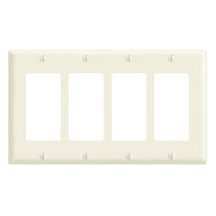 Leviton 80412 Wallplate 4 Gang Standard Size Device Thermoset Brown