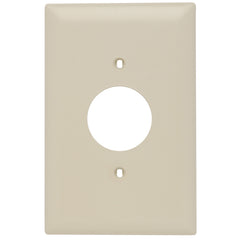 Legrand TPJ7-I Pass & Seymour Jumbo Wall Plate 1 Gang Single Receptacle Nylon Ivory