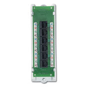 Leviton 47605-C5B Category 5e Voice and Data Expansion Module, 6-Port, with ABS Bracket