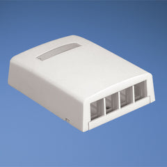 Panduit NK4BXEI-AY NetKey 4-Port Surface Mount Box, Ivory