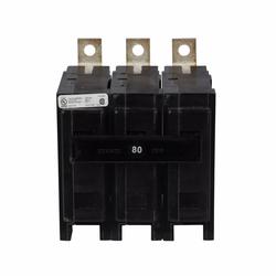 EATON BAB3080H Type BAB Quicklag Miniature Circuit Breaker 240 VAC 80 Amp 10 kA Interrupt 3 Poles